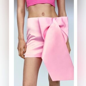 ZARA MINI PINK BOW SKIRT LIMITED EDITION 2PIECES SET